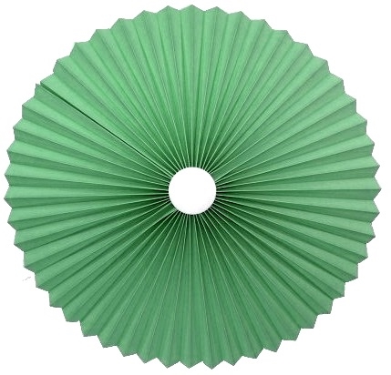alle str. Rosette plisse petrol til loft med ledning